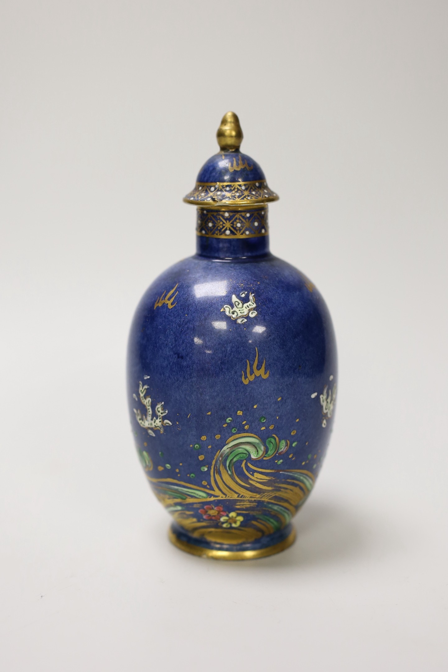 A pair of Vienna style porcelain pink ground vases, late 19th century, a Sevres style trinket box, and other ceramics. Tallest 16cm